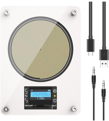 KASFDBMO Generatore risonanza Ricaricabile con 7, 83 Hz per Migliorare Dispositivo Ricaricabile del generatore frequenza per alleviare Lo Stress