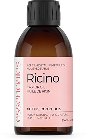 Essenciales - Huile végétale de Ricin (ricinus communis), 200 ml | 100% Pure et Naturel - 1ère Pression à froid