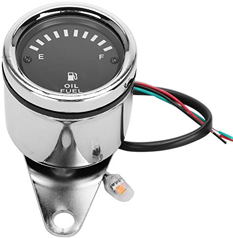 Indicatore di livello del carburante, DC 12V Indicatore di livello carburante per autoveicolo universale Indicatore di livello a LED Indicatore di livello elettrico Indicatore del livello dell'olio