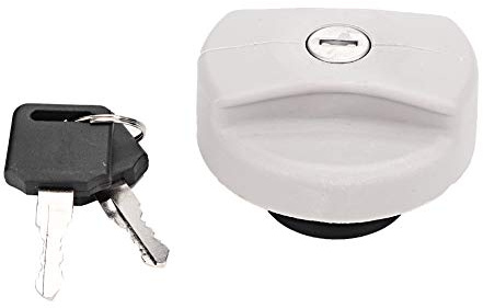 Aramox Tankdeckel Schloss Auto, Tankdeckelverriegelung, Abschließbarer Tankdeckel Kraftstofftank Tankdeckel Grau Deckelverriegelung +Schlüssel Passend für Vectra 1702834