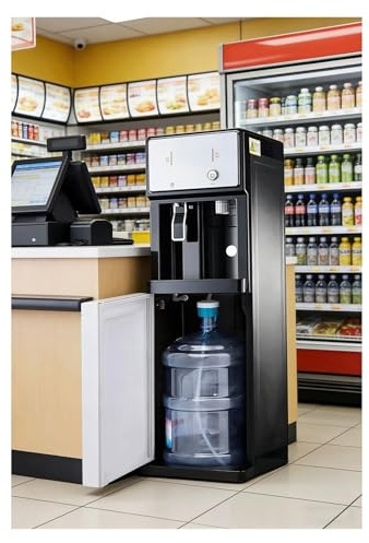 Heißwasserspender-Stehender bodenstehender wasserspender,Wasser Spender,3 Wassertemperaturen,Kalt Heiß Doppelfunktion,Ideal Für Gekühltes Wasser,Tee,Kaffee Im Home Office(Ice and warm)