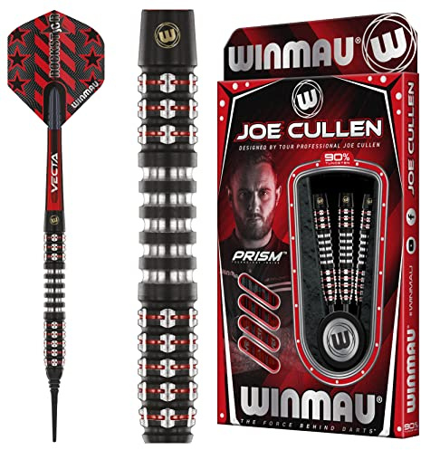 WINMAU Joe Cullen Ignition 23 Gram Professionell Stålspets Volfram Dart Set med dartflygs och stjälkar