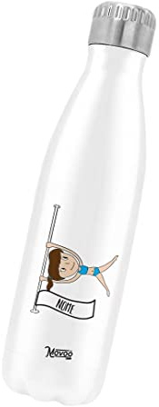 Borraccia Termica Bottiglia Termica Acciaio Inox 500ml Bottiglia Termica Made in Italy Ecologica 24 Ore Freddo & 12 h Caldo - Personalizzata con nome - Pole Dance