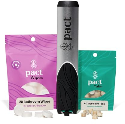 Pact Lite Badezimmer-Set – Badezimmer-Set für Camping, Rucksackreisen, Backcountry – ultraleichte Rucksackausrüstung