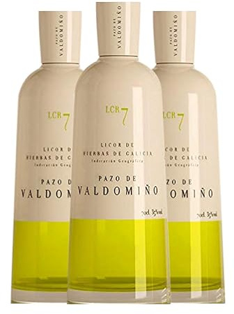 Licor de hierbas Pazo Valdomiño 70 cl (Caja de 3 Botellas de 70 cl)