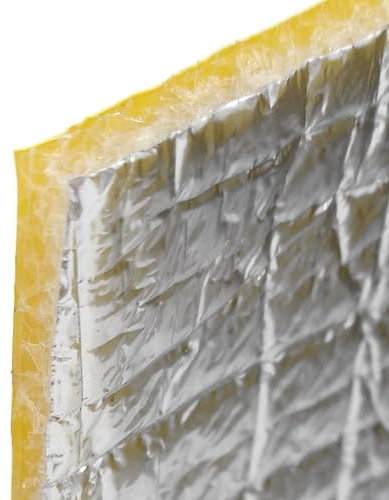 Panel autoadhesivo para cajas de persianas (120 x 25cm) - Aislante térmico reflexivo para aislar calor y frío. Cara adhesiva para fácil colocación