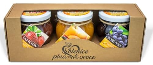 Natreen Marmelade aus regionalen Früchten mit natürlichem Honig im Set mit 3 Fruchtgläsern ❘ Geschenkbox mit Blaubeere, Aprikose, Himbeere ❘ Ohne Zucker Konfitüre ❘ Glutenfreie Fruchtmarmelade