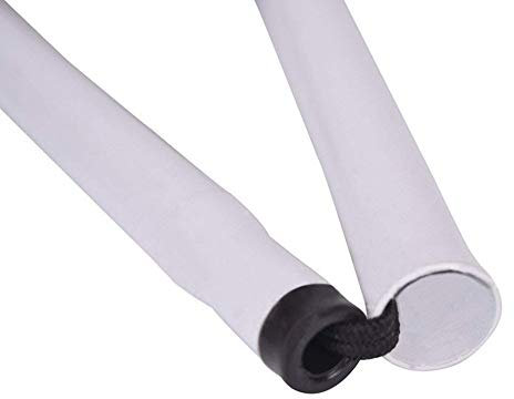 Canne de marche visuelle pour personnes handicapées - Pliage aveugle - 124 cm - En aluminium - Pour la cuisine, la nourriture et les boissons - Nettoyeur de tapis pratique (blanc, taille unique)