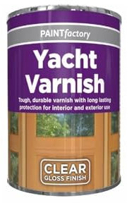 MIXEL Yacht Varnish Clear Gloss Tin Paint, Quick Drying Formula, UV Protection, DIY Enthusiasts, Ideal for Boats, Yachts, Decks, Perfect for Interior & Exterior Use, 300ml, (1 Pcs)