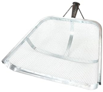 Sandsieb-Schaufel, Gartensandsieb, -Gartengerät, groß, 46 x 36 cm, leicht und ergonomisch, effizientes Sieb zum Sieben von Boden, Pflanzen, Jäten,gartensieb abtropfsieb feines sieb edelstahl sieb(ohne