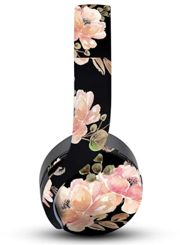 Head Case Designs Offizielle Anis Illustration Vintage Schwarz Kunst Mix Vinyl Haut Aufkleber Abziehbild Abdeckung kompatibel mit Sony PlayStation PS Pulse 3D Headset