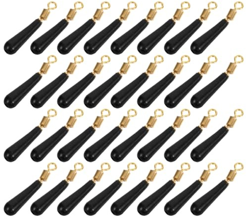 Mipcase Fishing Tackle Kit 50pcs Float Stops Rotating Fishing Line for Saltwater/freshwater
