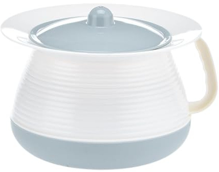 perfk Urinal Night Urines Jug Spittoon Chamber Bucket with Lid Handle Potty Urinal Bottle Hosehold Spittoon for Home Use Female Male, Blue