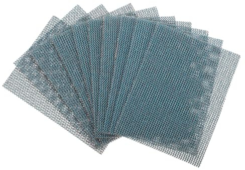 QUARKZMAN 10uds Malla Lijado Hojas 120 Granos 3 x 4 Cerámica Abrasivo Húmedo Seco Lija Papel Polvo Libre Gancho y Bucle Abrasivo Almohadillas para Automóvil Carpintería