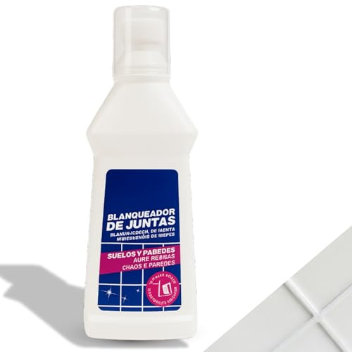 Blanqueador de Juntas, Lechada en liquido, Blanquea las juntas de paredes y suelos de toda la casa, Retrasa la aparición de juntas ennegrecidas, Uso Directo, 1 unidad