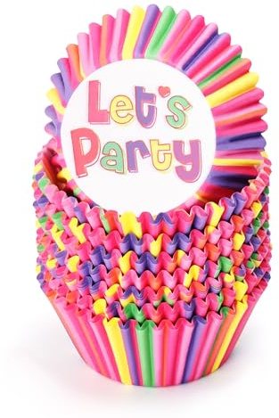 Papel para Magdalenas de Rainbow Moldes para Muffins Estándar Cupcake Wrapper para Hornear Postres Fiestas Cumpleaños Bodas 200 Piezas