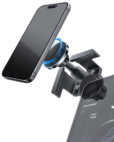 Coleya Soporte móvil magnético compatible con Cupra Tavascan 2024-2026 15 pantalla, Cupra Tavascan soporte teléfono MagSafe, soporte móvil coche, compatible con todos smartphones