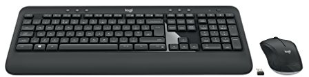 Logitech MK540 Advanced clavier RF sans fil QWERTZ Hongrois Noir, Blanc - Claviers (Sans fil, RF sans fil, Clavier à membrane, QWERTZ, Noir, Blanc, Souris incluse)