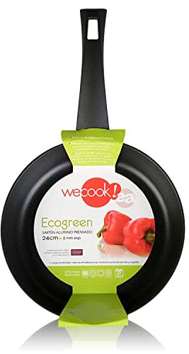 WECOOK! Ecogreen Poêle à Frire 16cm, Induction, Antiadhésive XYLAN Plus Écologique sans PFOA, Aluminium Pressé, Épaisseur 3 mm, Vitrocéramique, Gaz, Lave-vaisselle