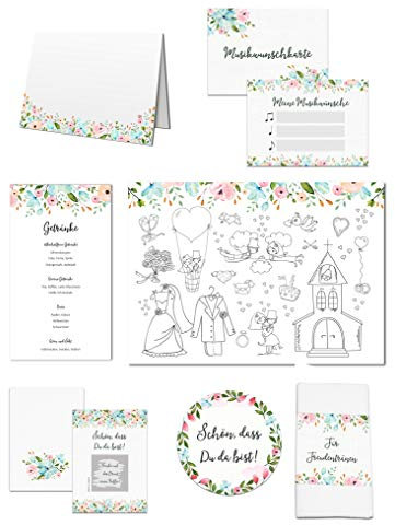 Nastami Hochzeitsdeko Vintage, Hochzeit Set weiße Hochzeit