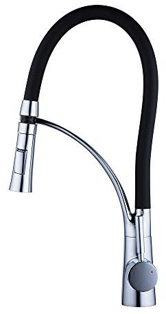 HomeLava Wasserhahn Küche mit Brause Ausziehbar Küchenarmatur Schwarz Spültischarmatur Mischbatterie Dusche Spültisch Armatur