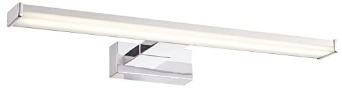 National Lighting Rigby LED Over Mirror Light IP44 Cabinet Bathroom Shower Room Chrome Effect Waterproof Vanity Designer Wall Mirror Light