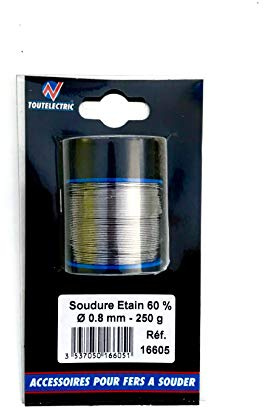 CEVAL France Bobine d'étain 60% - 0,8mm - 250g