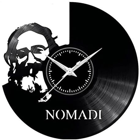 Fusorario Disco Orologio in Vinile da Parete LP 33 Giri Silenzioso Idea Regalo Nomadi
