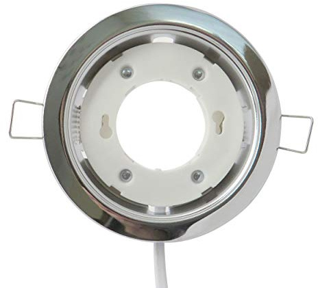 PB-Versand GX53 Fassung Chrom Einbaurahmen Rahmen Deckenstrahler Einbaustrahler Einbauleuchte