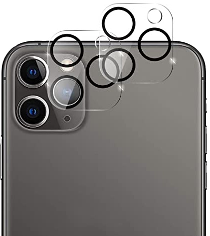 QUITECO Kamera Schutz Glas für iPhone 11 Pro / 11 Pro Max [2 Stück] Panzer Schutzfolie Linsenschutz Kameraglas