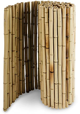 KARAT - Clôture d'intimité en Bambou - clôture d'intimité Naturelle et Durable - Brise-Vue du Jardin Balcon - Enclos du Jardin (Nature, 100 x 250 cm)