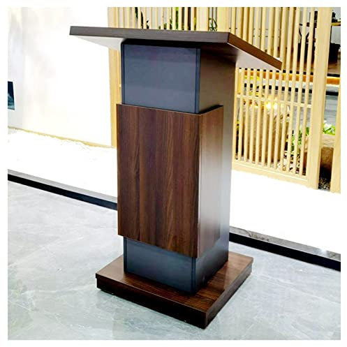 belund Vortragspodium, Klassenzimmerpodium Aus Massivholz, Empfangspult Mit Umlenkrolle, Geeignet for Kirche, Hochzeitsbankett, Höhe 119 cm