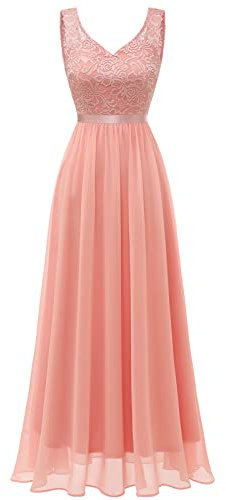 Gardenwed Vestido Formal de la Boda, Hombro Cold Dama de honor Vestido Formal de Noche, 082Blush, 3XL