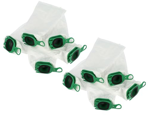 vhbw 10x Sacs compatible avec Vorwerk Kobold FP100 | EBB100, VB100 aspirateur - 28cm x 23,5cm blanc