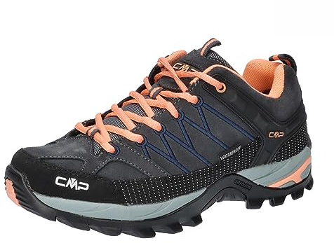 CMP Rigel Low Wmn Trekking Shoes WP, Zapatillas de Deporte Mujer, Antracita Amanecer, 39 EU