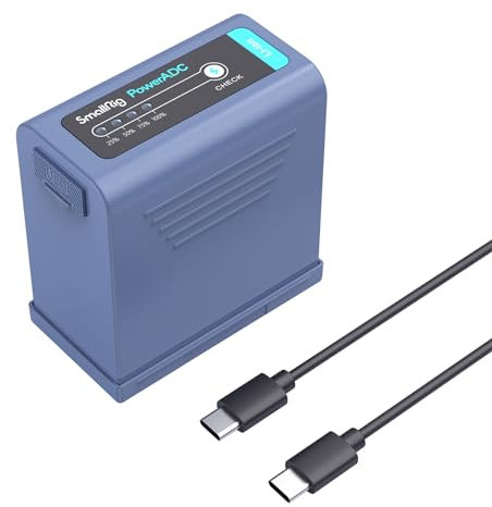 SMALLRIG Battery Akku für Sony NP-F970 10500mAh Ersatzakku für Sony NP-F970 F960 F950 F930 F550 F570 F750, USB-C schnell aufladbarer Kamera-Akku für Monitore, LED-Videoleuchten, Camcorder - 4267