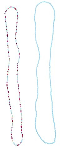 PACKOVE Chaîne de Taille Décoration de Taille Résistante en Perles de Verre Bleue Légère pour Femme, pour Plage, Fête et Voyage