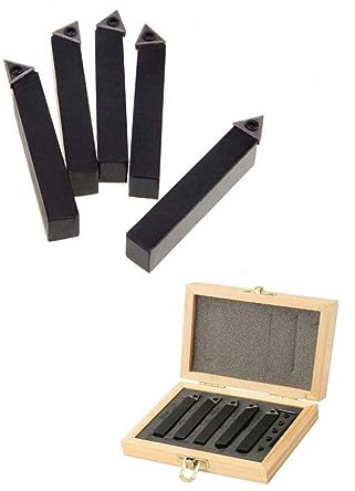 BESTonZON 5 Pz Utensili Da Tornio Utensili Per Tornitura in Metallo Duro Utensili Per Tornio in Metallo Duro Strumenti Di Tornitura Taglio Coltello a Pinza Per Macchina