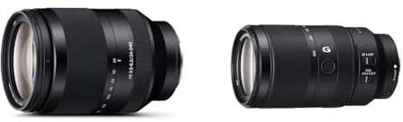 Sony FE 24-240 mm f/3.5-6.3 OSS | Vollformat, Weitwinkel, Zoom Objektiv (SEL24240) & E 70-350mm f/4.5-6.3 G OSS | APS-C, Super-Telezoom-Objektiv (SEL70350G)