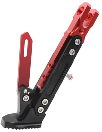 QSTDGVPW Motorrad Seitenständer für Roller Und Fahrräder, Rot