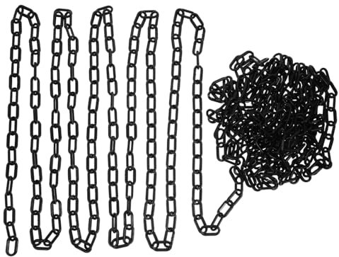 OSOLADY 10m Sicherheitskette Kunststoff Absperrkette Für Einfahrtsabsperrung Sichtbarkeitskette Barrierekette Schutzkette