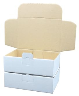 MB2 - Maxibriefkarton 180 x 130 x 50 mm | Weiss | 50 Stück Warensendung | Briefkarton | Karton