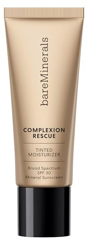 bareMinerals Complexion Rescue Tinted Moisturizer for Face with SPF 30, Full Size, Opal 01, Vegan, Cruelty-Free & Dermatologist-Tested
