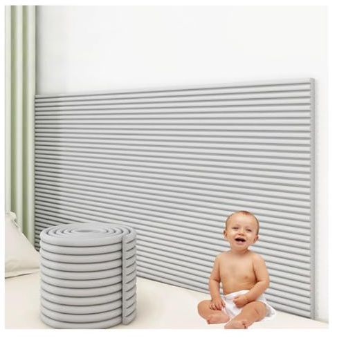 Panneau Tete de Lit à Coller, Anti-Collision Coussin Mural, Tête de Lit Rembourrée à Décoller et Coller pour Chambre à Coucher, Salon, Chambre D'enfant, Salle de Jeux, Protection Murale(Gris,80x200cm/