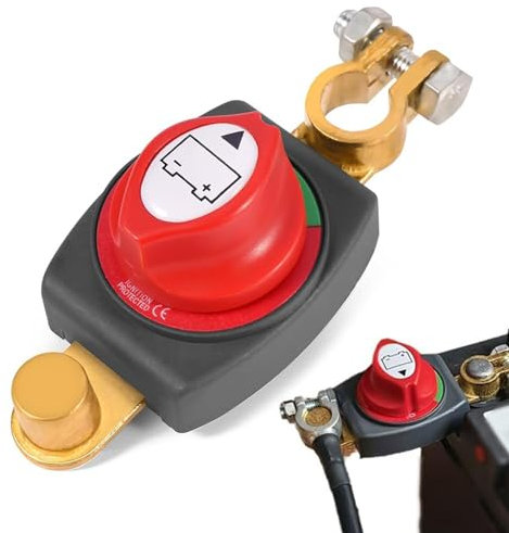 Batterietrennschalter Auto Batterie Trennschalter 12V-48V Batteriehauptschalter Wasserdicht Hauptschalter Batterieschalter Autobatterie Trennschalter für Auto Motorrad Marine Boat Caravan Yacht Boot