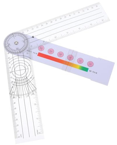 Amosfun Finger Goniometer Angle Measuring Tool for Body Assessment Professional Medical Supply Protractor Angle Finder for Physical Therapy and Home Use