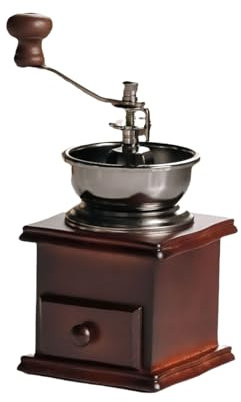 Elegante macchina per caffè espresso con macinino manuale regolabile per risparmiare spazio, accessorio per caffè domestico
