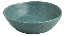 Ensaladera simple de cerámica de color sólido para el hogar, estilo nórdico, mate, simple, plano, 19,7 cm, color verde