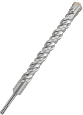 Hammerbohrer 10 mm x 600 mm, Steinbohrer mit Kreuzspitze, Hartmetallbohrer for Ziegelwände, Beton und Stein(22mm x310mm)