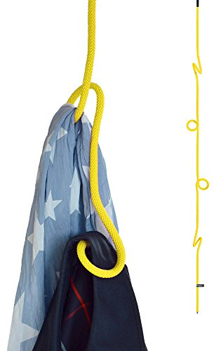 Peppermint Products Loop Rope | Perchero colgante de cuerda ajustable en altura | amarillo